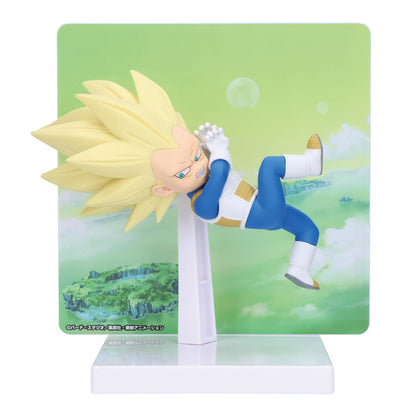 Banpresto Vegeta Super Saiyan 3 (Mini) Dragon Ball Daima Actiefiguur, met paneel 13 cm, meerkleurig, verzamelfiguur, optimaal voor anime-fans