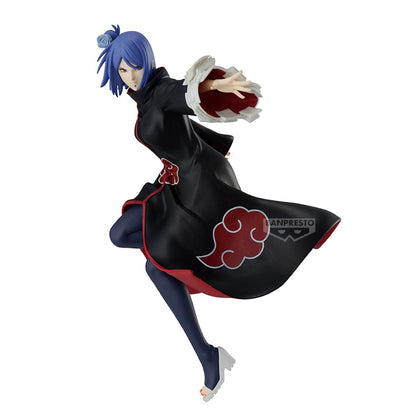 Banpresto Konan Naruto Shippuden Actionfigur, Vibration Stars, 15 cm, Mehrfarbig, BP29185P, Sammlerfigur, optimal für Anime-Fans