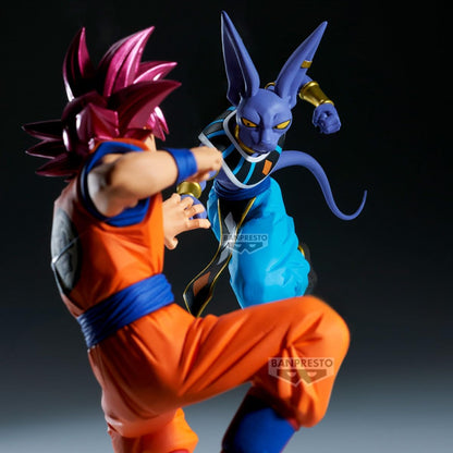Banpresto Actionfigur Beerus (Vs Goku Super Saiyan God) Dragon Ball Super - Match Makers 15 cm - Mehrfarbig BP29201P - Sammelfigur - Optimal für Anime-Fans