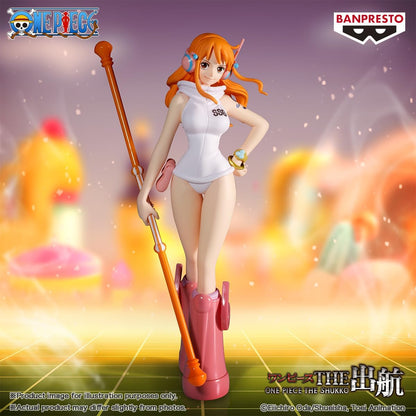 Banpresto Actionfigur Nami One Piece, The Shukko, 16 cm, Mehrfarbig, BP29204P, Sammlerfigur, optimal für Anime-Fans