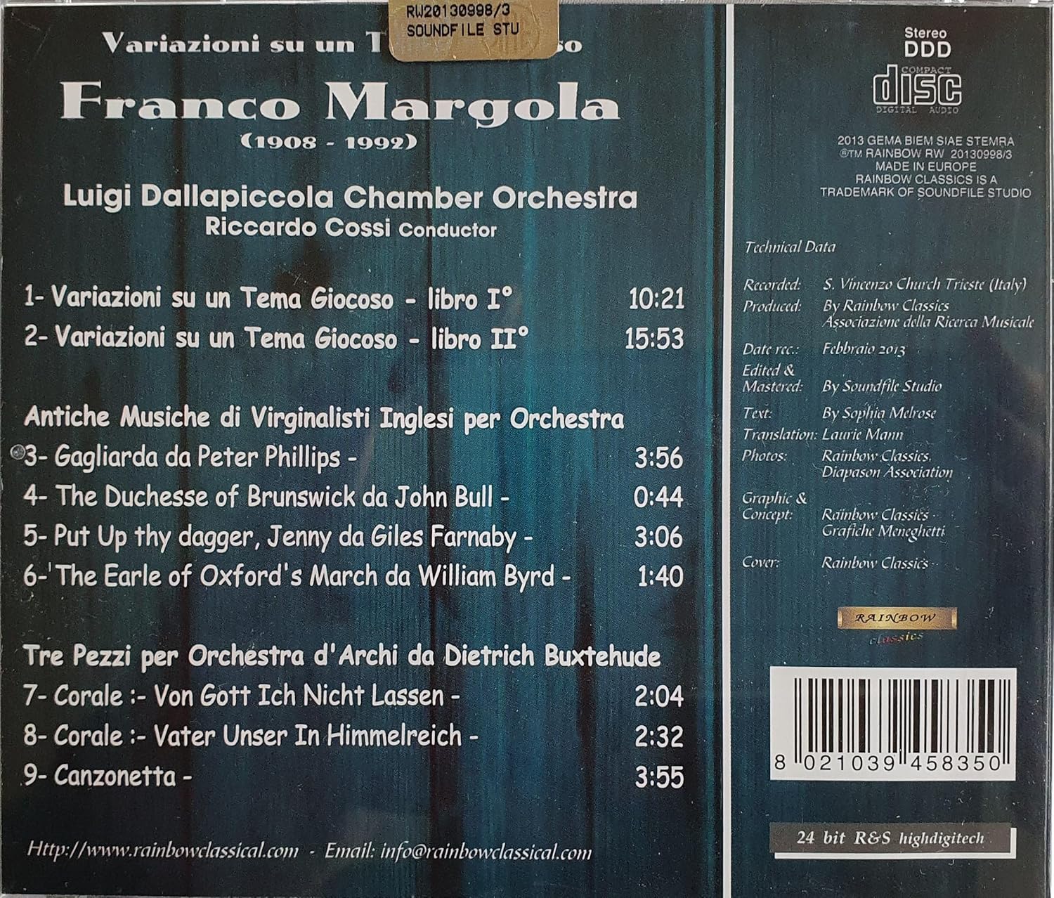 Margola: Variazioni Su Tema Giocoso 1-2