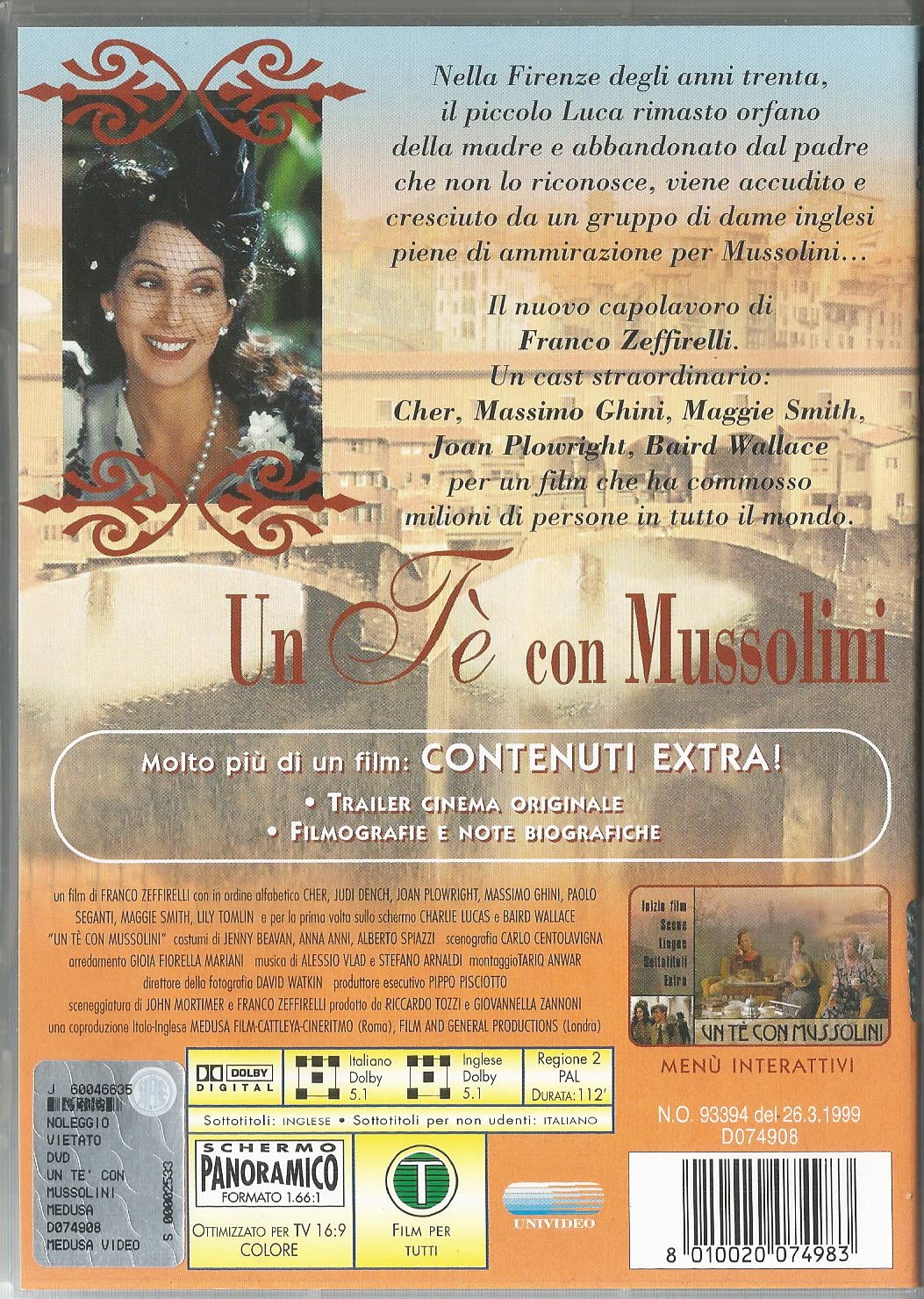 Te` Con Mussolini (Un) (2 Dvd) - (Italian Import)
