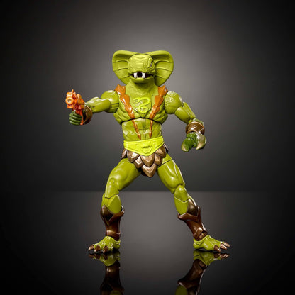 Masters of the Universe Masterverse Action Figure, New Eternia Kobra Khan, 7 Inch MOTU Toy 30 Articulations, Camo Khan Alt Look with Accessories, JBP86