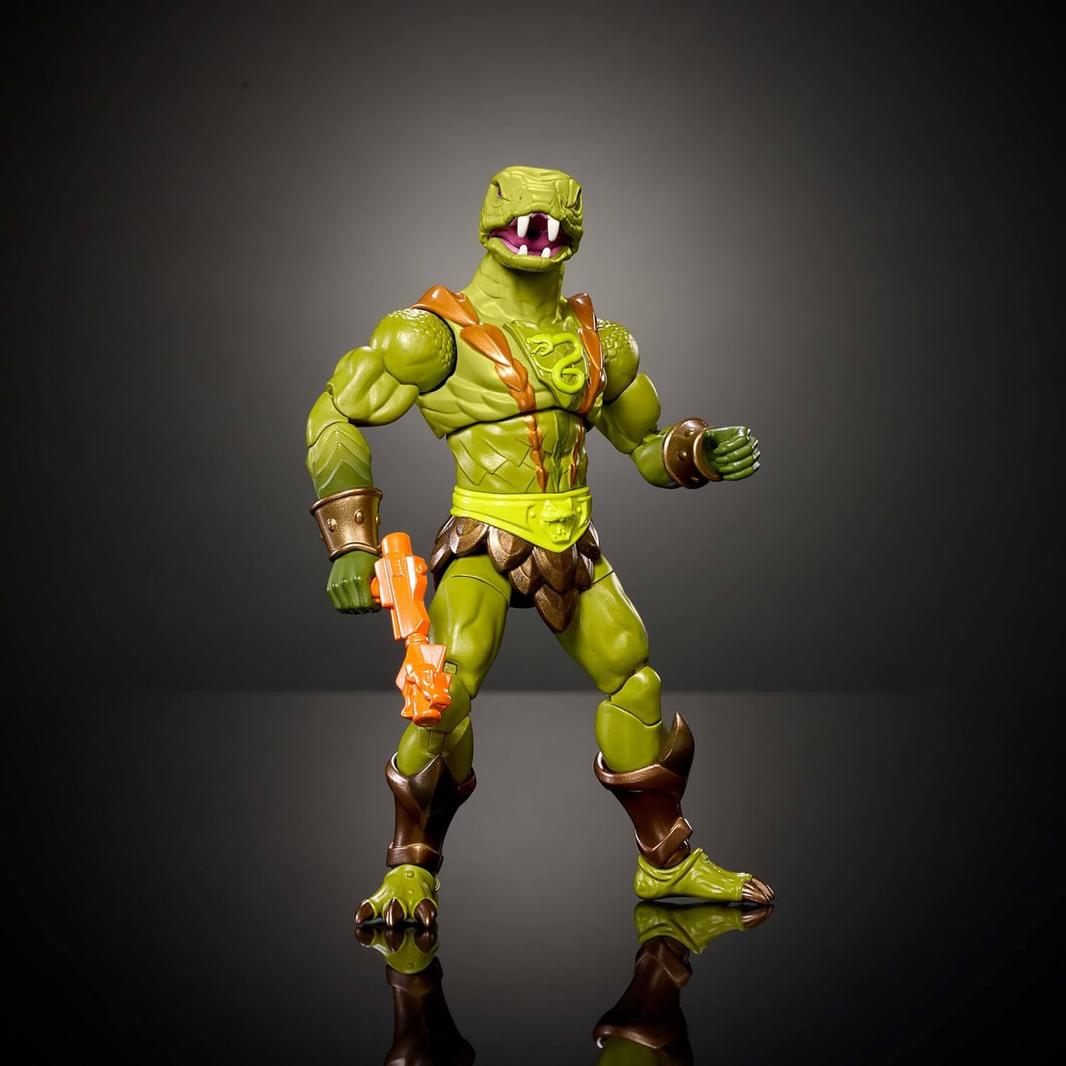 Masters of the Universe Masterverse Action Figure, New Eternia Kobra Khan, 7 Inch MOTU Toy 30 Articulations, Camo Khan Alt Look with Accessories, JBP86