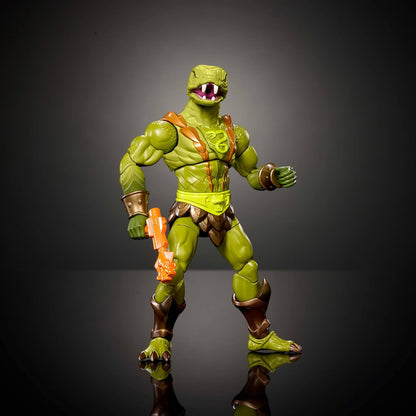 Masters of the Universe Masterverse Action Figure, New Eternia Kobra Khan, 7 Inch MOTU Toy 30 Articulations, Camo Khan Alt Look with Accessories, JBP86