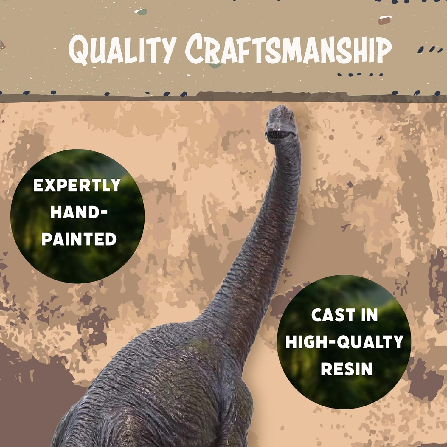 Nemesis Now Brachiosaurus Dinosaur Figurine 25.5cm – Realistic Prehistoric Resin Statue with Bronzed Finish, Collectible Dinosaur Model for Home Decor, Kids, and Educational Display