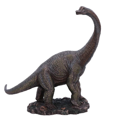 Nemesis Now Brachiosaurus Dinosaur Figurine 25.5cm – Realistic Prehistoric Resin Statue with Bronzed Finish, Collectible Dinosaur Model for Home Decor, Kids, and Educational Display