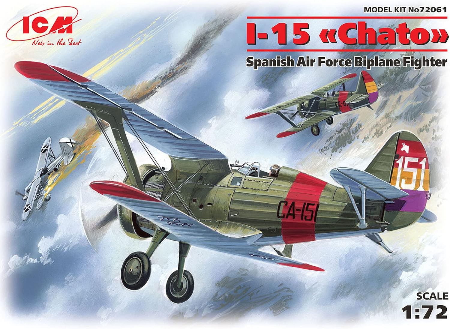 ICM 1:72 - I-15 Chato, ES Air Force Biplane Fighter