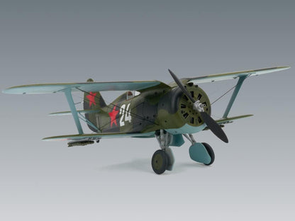 ICM ICM48095 1:48-I-153 Chaika WWII Soviet Biplane Fighter,Black