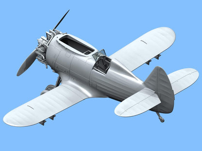 ICM ICM48095 1:48-I-153 Chaika WWII Soviet Biplane Fighter,Black