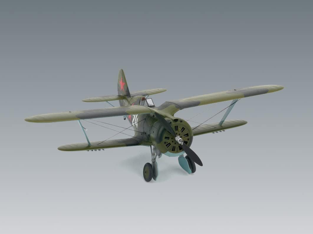 ICM ICM48095 1:48-I-153 Chaika WWII Soviet Biplane Fighter,Black