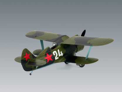 ICM ICM48095 1:48-I-153 Chaika WWII Soviet Biplane Fighter,Black