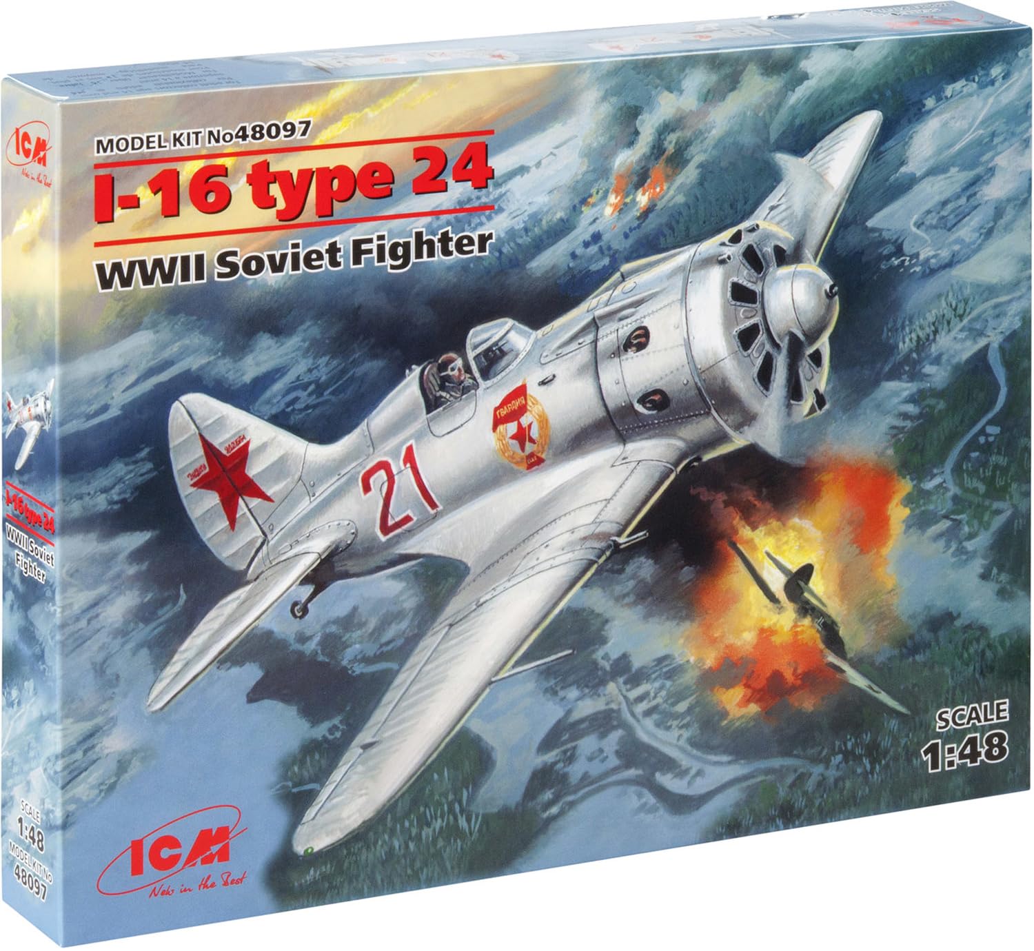 ICM 1:48 - I-16 type 24, WWII Soviet Fighter