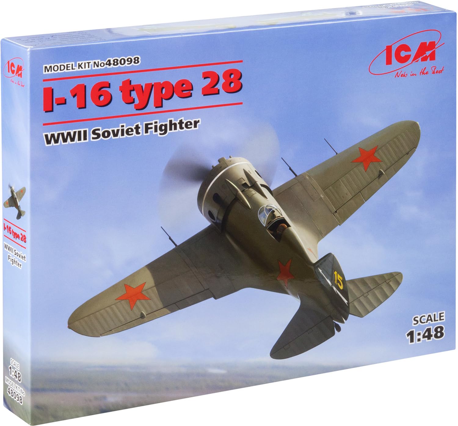 ICM 1:48 - I-16 type 28, WWII Soviet Fighter
