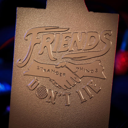 Lingotto di metallo in edizione limitata di Stranger Things "The Party" - Pezzo da collezione ufficiale Netflix per fan e collezionisti