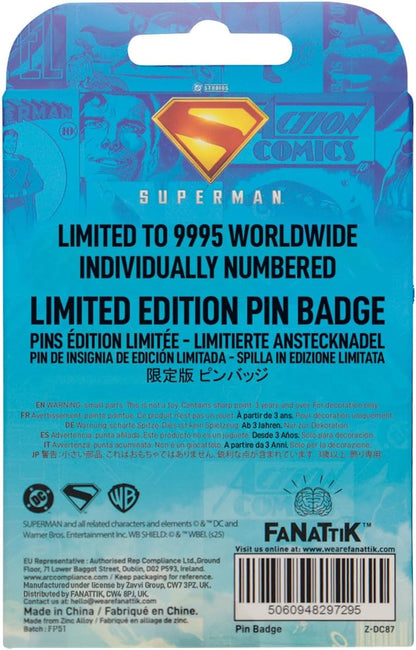 Superman 2025 Daily Planet Pin Badge – Limited Edition DC Collectible – Official Superman Metal Pin for Fans, Comic Book Collectors & Superhero Memorabilia Lovers