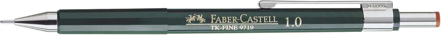Faber-Castell Miscellaneous Tk-Fine 9719 Mechanical Pencil, 1.0mmBlack, 1.0mm, For Art, Craft, Drawing, Sketching, Home, School, University, Colouring