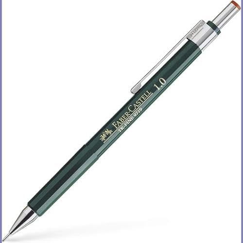 Faber-Castell Miscellaneous Tk-Fine 9719 Mechanical Pencil, 1.0mmBlack, 1.0mm, For Art, Craft, Drawing, Sketching, Home, School, University, Colouring