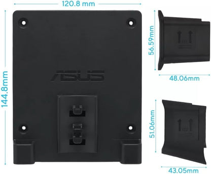 ASUS MKT03, Kit di Montaggio per Monitor e Mini PC, Pensato per Montare un Mini PC sul Monitor, Compatibile con VESA 100 x 100 mm, Nero