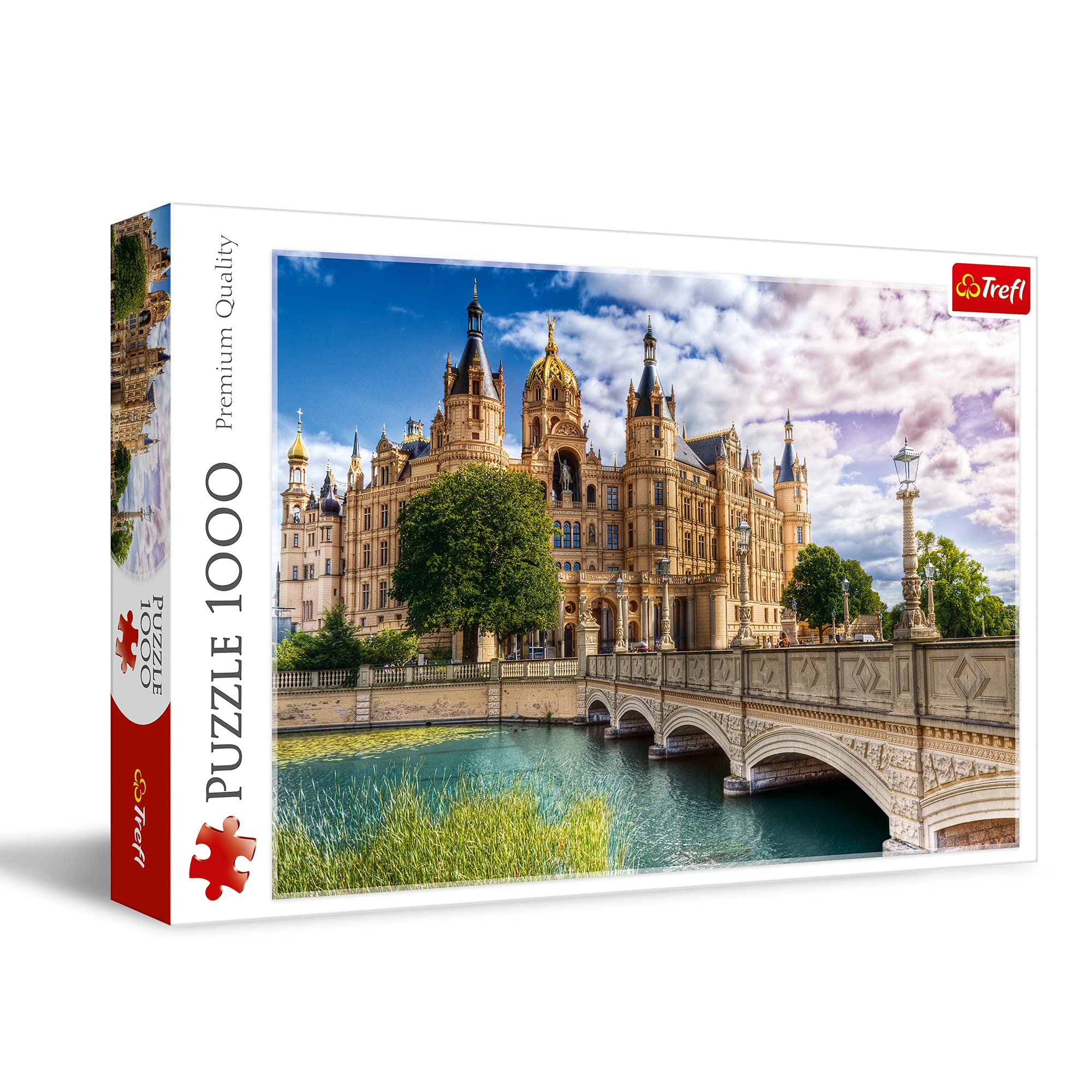 Trefl Castle on The Island - 1000 Piece Jigsaw Puzzles for Adults & Children Aged 12+ - Palace Historic Landmark Building Puzzle