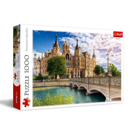 Trefl Castle on The Island - 1000 Piece Jigsaw Puzzles for Adults & Children Aged 12+ - Palace Historic Landmark Building Puzzle