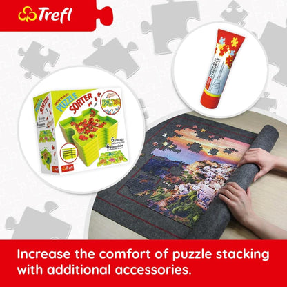 Trefl Castle on The Island - 1000 Piece Jigsaw Puzzles for Adults & Children Aged 12+ - Palace Historic Landmark Building Puzzle