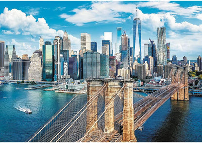 Trefl Brooklyn Bridge - 1000 Piece Jigsaw Puzzles for Adults & Children Aged 12+ - America USA New York City Puzzle