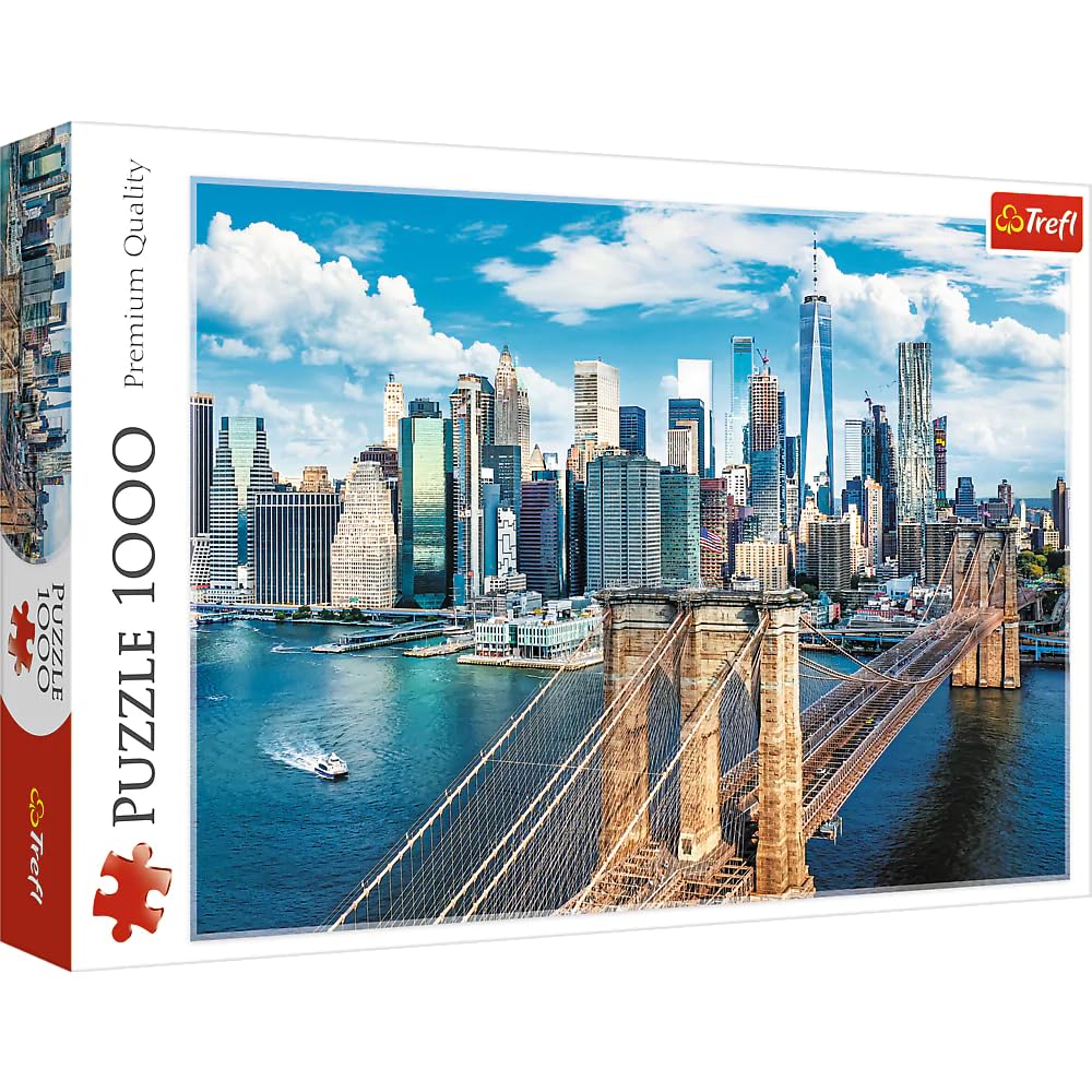 Trefl Brooklyn Bridge - 1000 Piece Jigsaw Puzzles for Adults & Children Aged 12+ - America USA New York City Puzzle