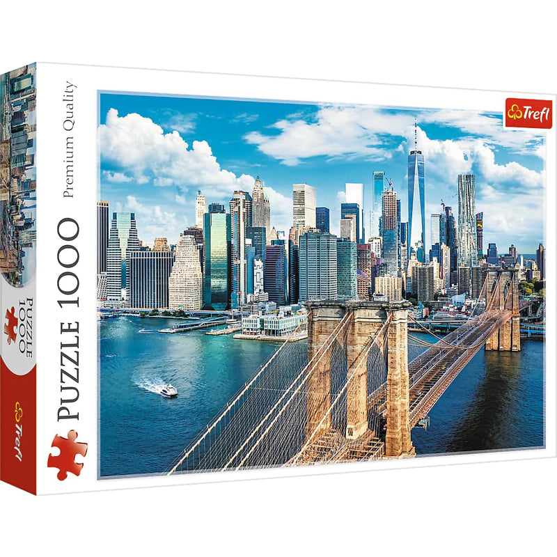 Trefl Brooklyn Bridge - 1000 Piece Jigsaw Puzzles for Adults & Children Aged 12+ - America USA New York City Puzzle