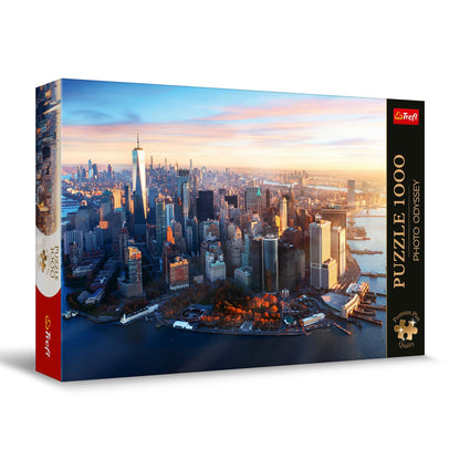 Trefl Premium Plus Quality Photo Odyssey Puzzle: Manhattan, New York-1000 Pieces, Unique Photos, Perfectly Matching Tiles, for Adults and Children from 12 Years, Multicoloured, 10828
