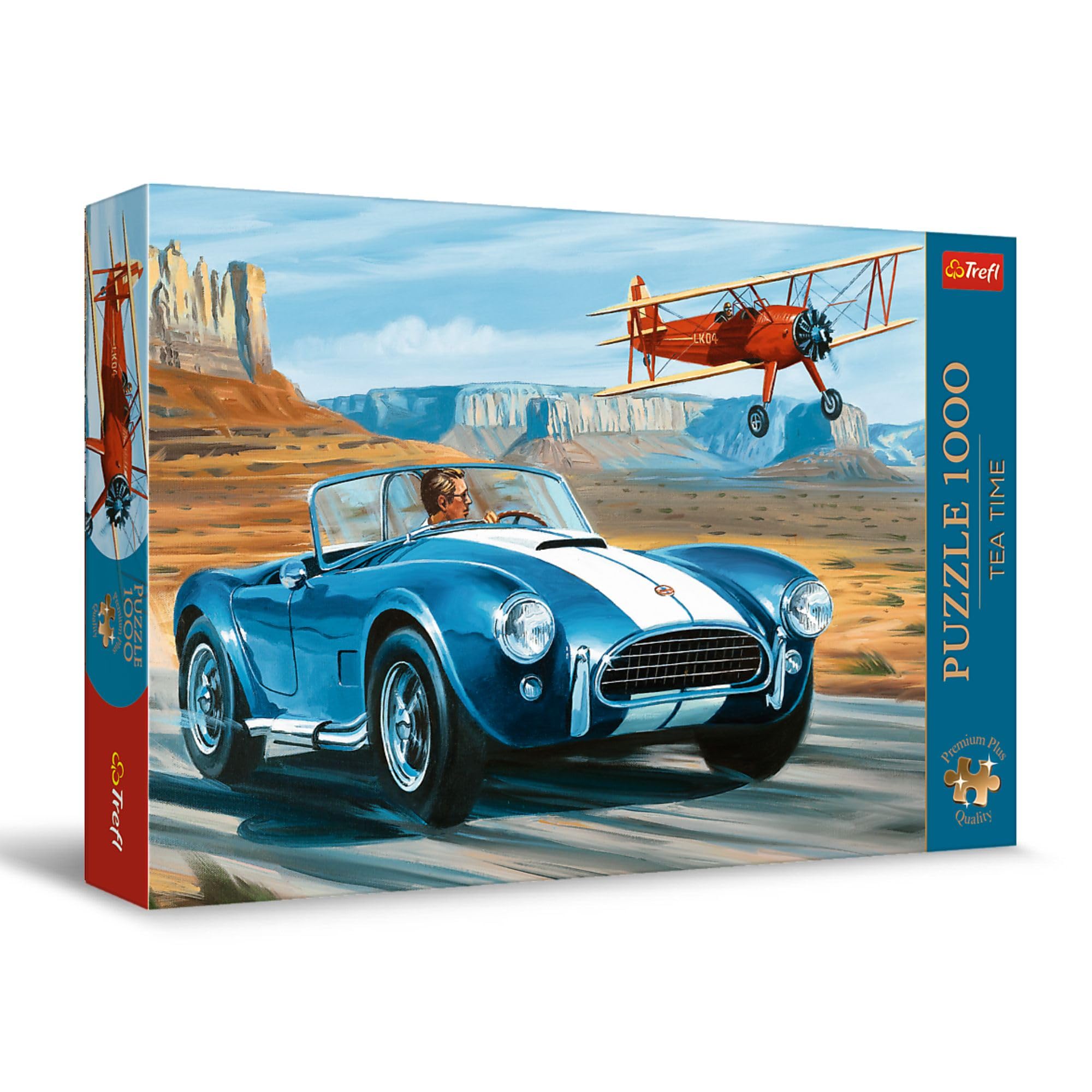 Trefl Premium Plus Quality - Puzzle Tea Time: Desert Race - 1000 Elements, Series Painted Nostalgic Pictures, Ideal Adaptation of Pieces, for Adults and Children from 12 Years