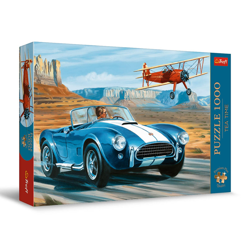Trefl Premium Plus Quality - Puzzle Tea Time: Desert Race - 1000 Elements, Series Painted Nostalgic Pictures, Ideal Adaptation of Pieces, for Adults and Children from 12 Years