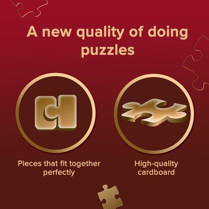 Trefl Premium Plus Quality - Puzzle Tea Time: Desert Race - 1000 Elements, Series Painted Nostalgic Pictures, Ideal Adaptation of Pieces, for Adults and Children from 12 Years