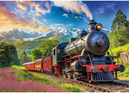 Trefl Train Journey 1000 Pieces Tea, Creative Entertainment, Classic Puzzle for Adults and Children from 14 Years, Multicoloured, 10929