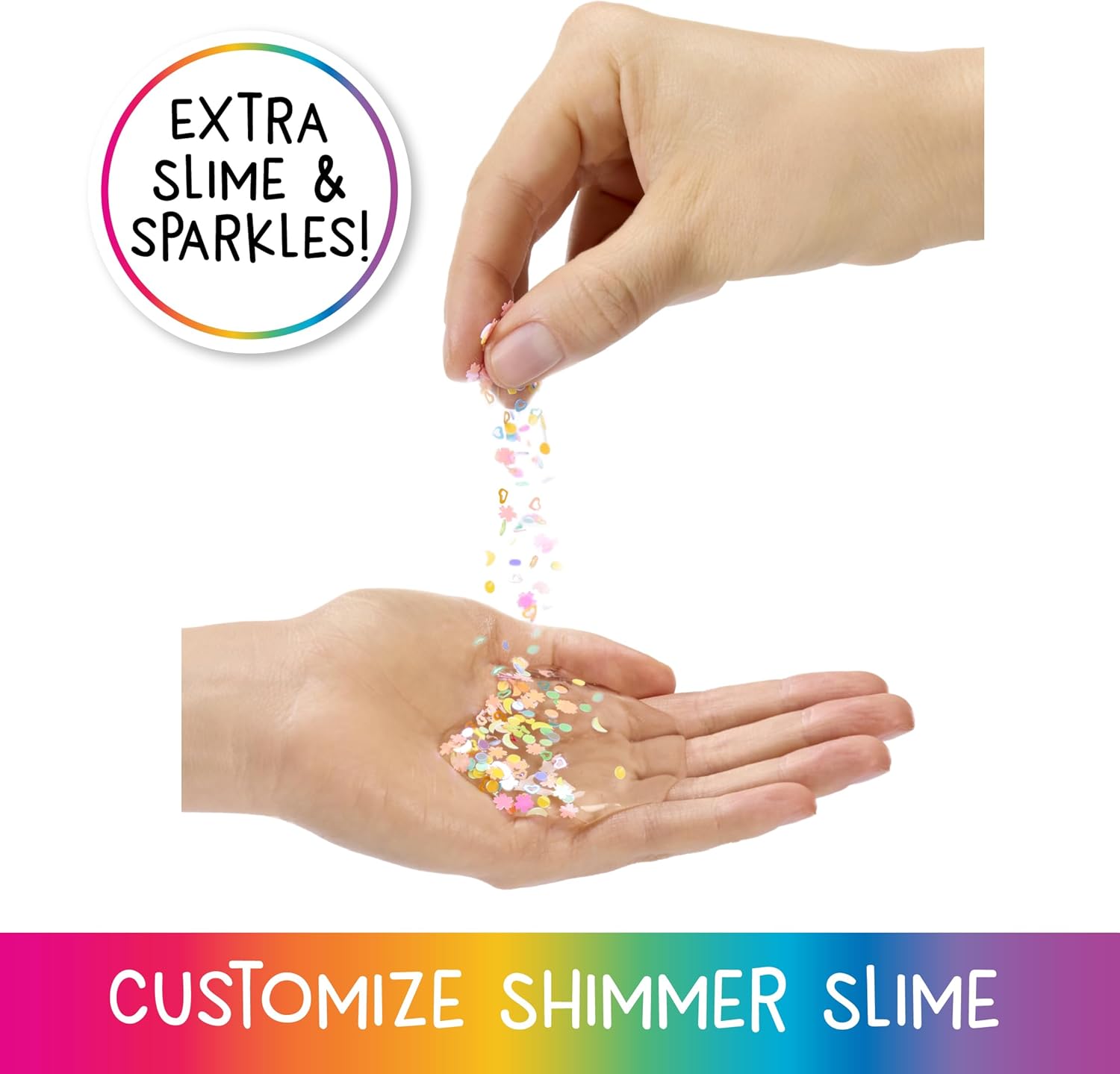 Rainbow High Rainbow Shimmers with Slime - Bella, Pink - 28cm Fashion Doll, Comes with a Slime Kit and a Pet Llama, Suitable for Children Ages 4+