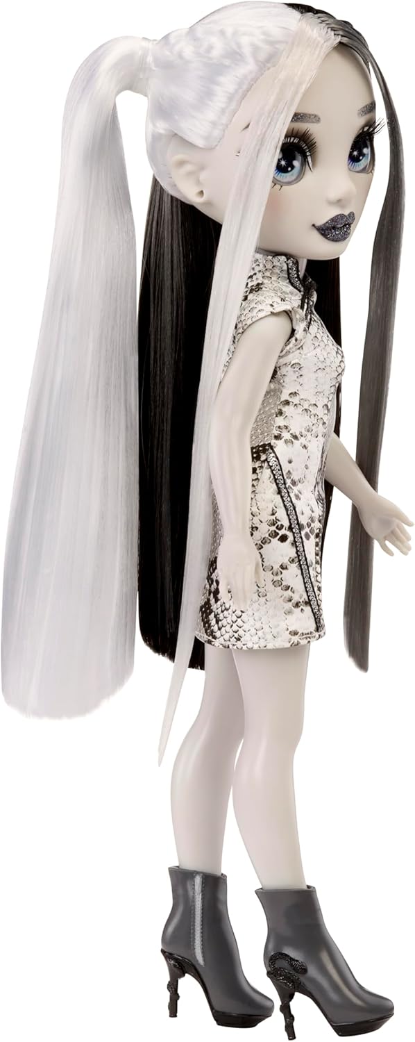 Rainbow High Shadow High Heather Grayson - Grayscale 28cm Fashion Doll, Black & White Hair and Outfit, Stylish Handbag, Cute Present for Children 4-10 Years Old