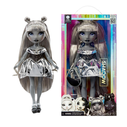 RAINBOW HIGH Shadow High Luna Madison - Muñeca de Moda en Escala de Grises de 28 cm, Pelo Gris, Traje Gris Metalizado, Bolso con Estilo, Bonito Regalo para Niños de 4 a 10 Años