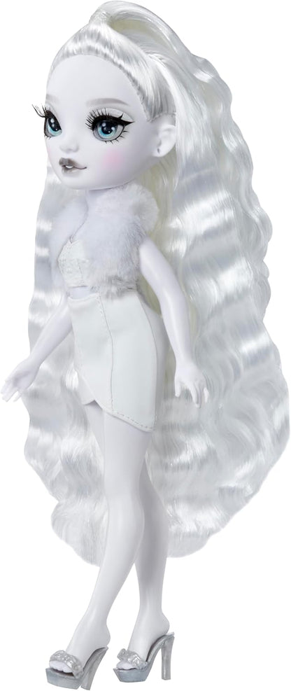 RAINBOW HIGH Shadow High Natasha Zima - Muñeca de Moda en Escala de Grises de 28 cm, Pelo y Traje Blancos, Bolso con Estilo, Bonito Regalo para Niños de 4 a 10 Años