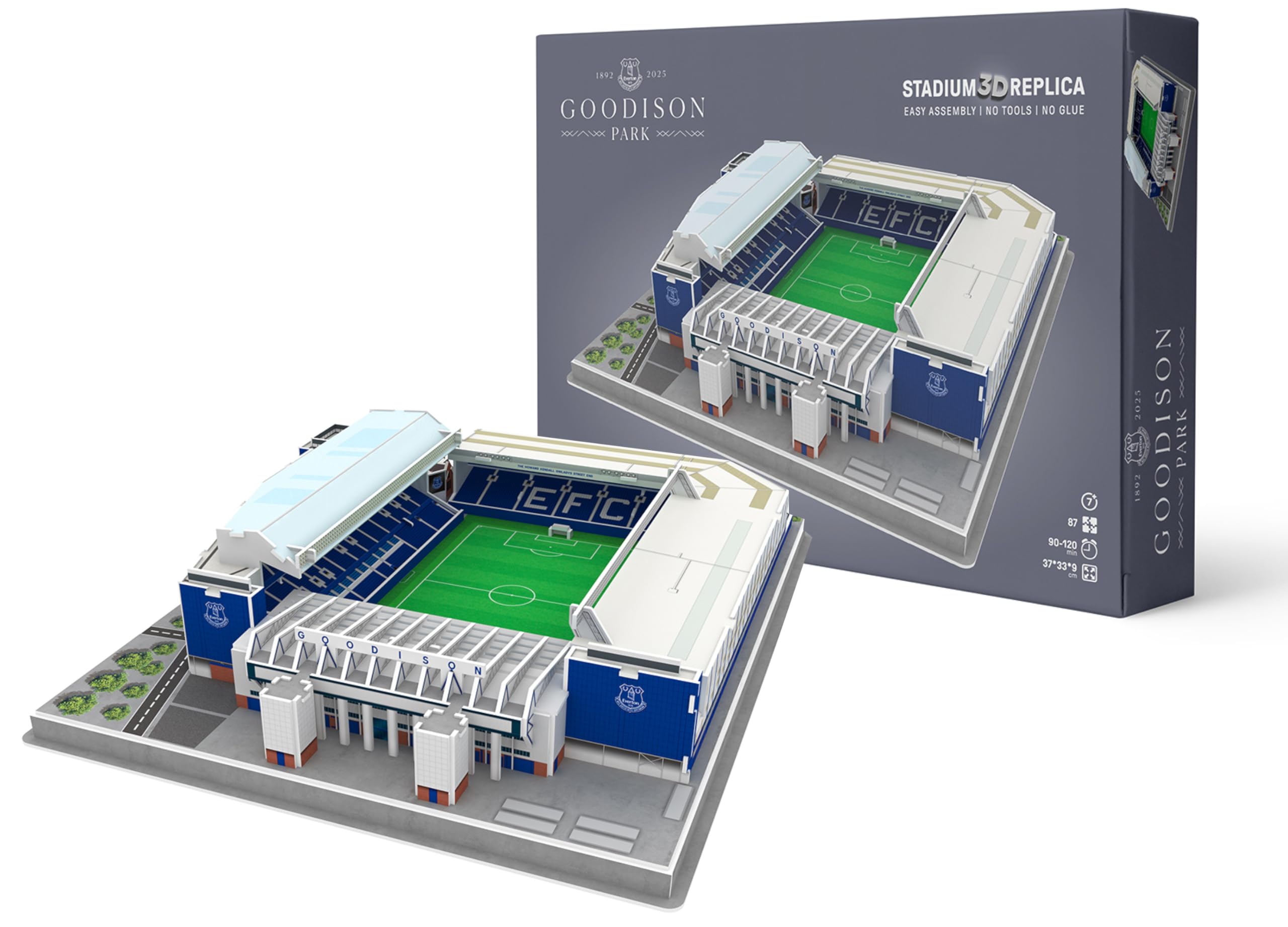 Pro-Lion 3D Jigsaw Puzzle of Goodison Park - 112 Pieces | Home of Everton Football Club | English Premier League FC Football Gifts for Age 7+