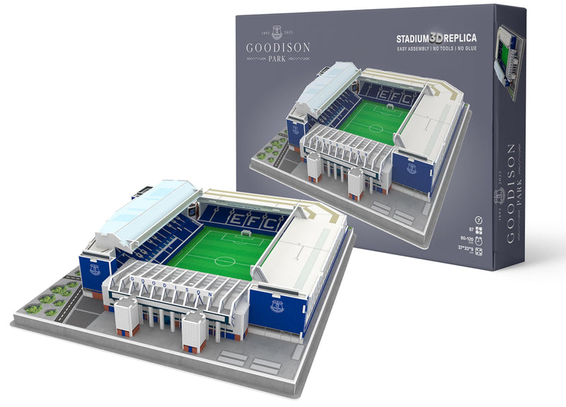 Pro-Lion 3D Jigsaw Puzzle of Goodison Park - 112 Pieces | Home of Everton Football Club | English Premier League FC Football Gifts for Age 7+