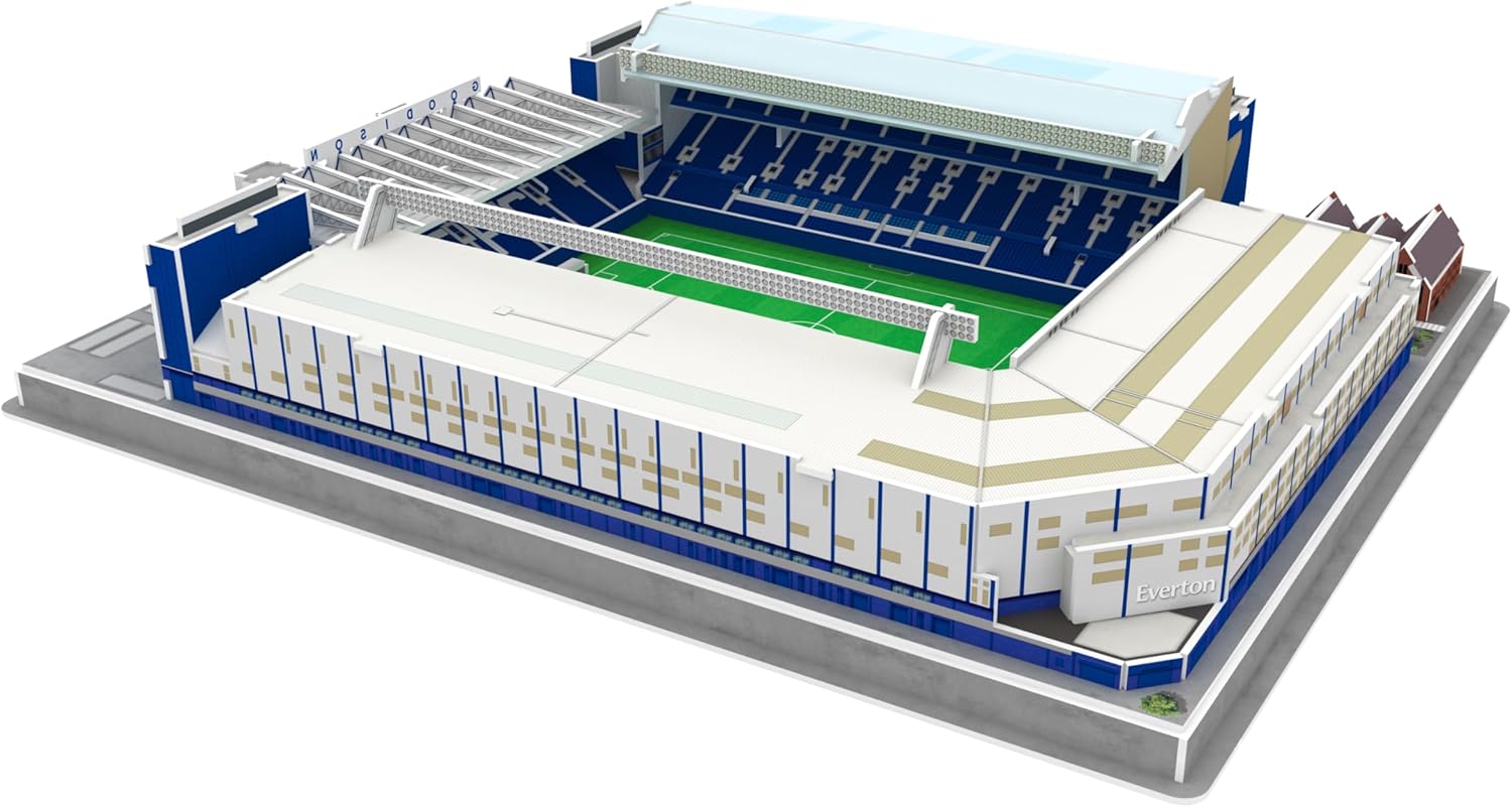 Pro-Lion 3D Jigsaw Puzzle of Goodison Park - 112 Pieces | Home of Everton Football Club | English Premier League FC Football Gifts for Age 7+