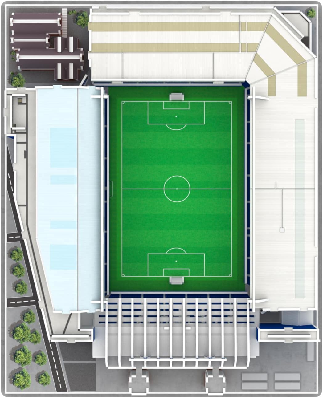 Pro-Lion 3D Jigsaw Puzzle of Goodison Park - 112 Pieces | Home of Everton Football Club | English Premier League FC Football Gifts for Age 7+