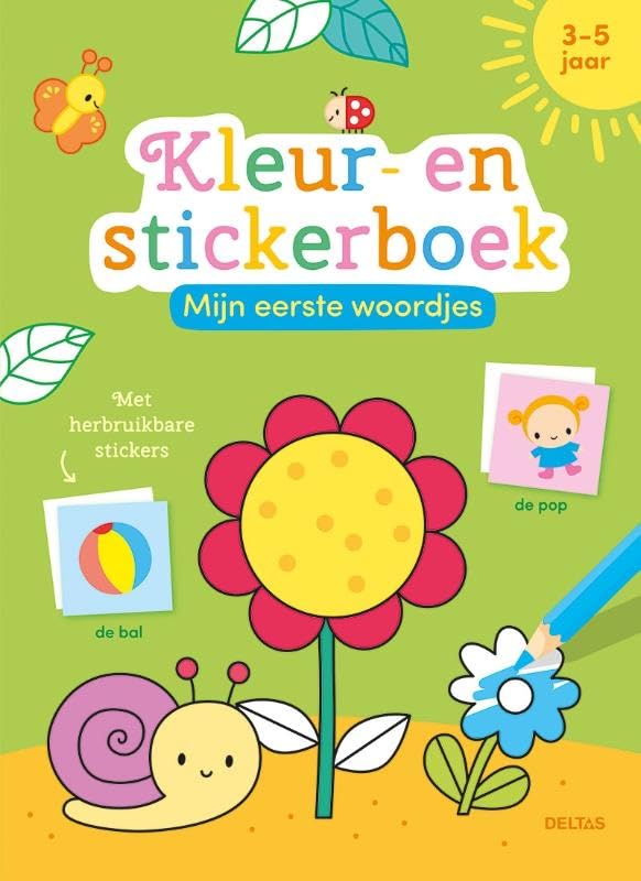 Deltas - Mijn Eerste Woordjes Kleur- en Stickerboek - 3-5 Jaar