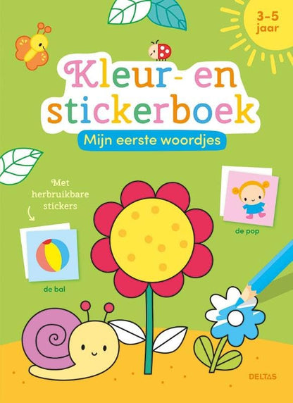 Deltas - Mijn Eerste Woordjes Kleur- en Stickerboek - 3-5 Jaar