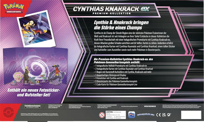 Pokémon-Sammelkartenspiel: Premium-Kollektion Cynthias Knakrack-ex (3 holografische Karten und 6 Boosterpacks