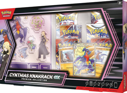 Pokémon-Sammelkartenspiel: Premium-Kollektion Cynthias Knakrack-ex (3 holografische Karten und 6 Boosterpacks