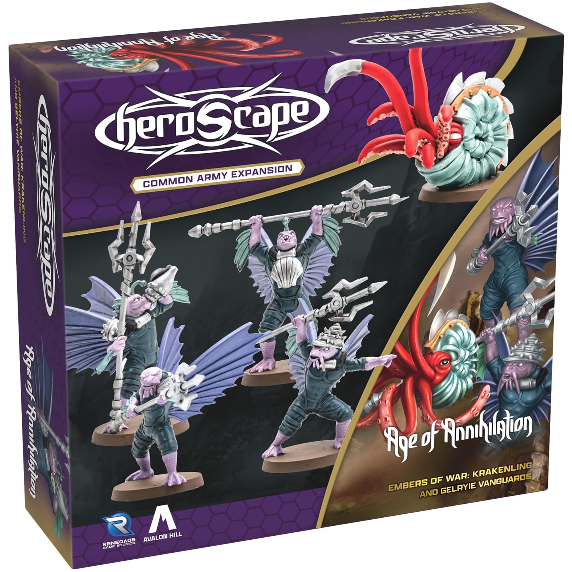 Renegade | Heroscape: Age Of Annihilation Krakenling & Gelryie Vanguards | Espansione Army | 2-4 Giocatori | 30-90 Minuti