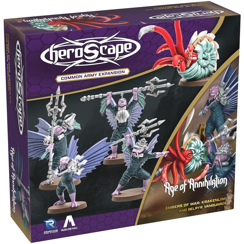 Renegade | Heroscape: Age Of Annihilation Krakenling & Gelryie Vanguards | Espansione Army | 2-4 Giocatori | 30-90 Minuti