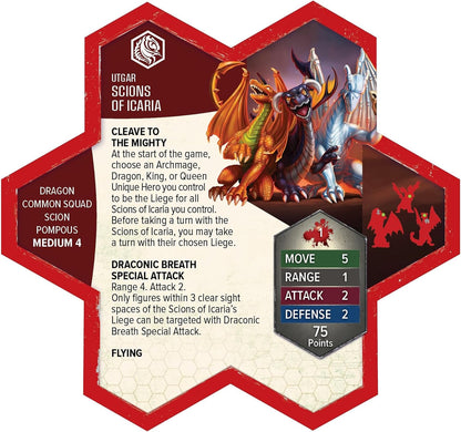 Renegade Game Studios - Heroscape Greatbow Archers and Scions of Icaria Army Expansion - Add on Content for The Heroscape Miniatures Game - Battle Box or Master Set is Required to Play
