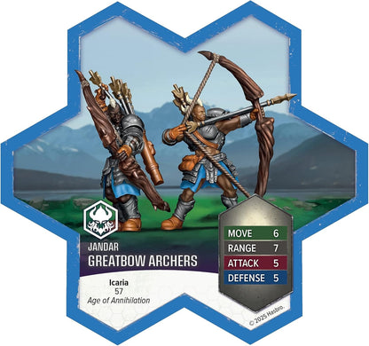 Renegade Game Studios - Heroscape Greatbow Archers and Scions of Icaria Army Expansion - Add on Content for The Heroscape Miniatures Game - Battle Box or Master Set is Required to Play